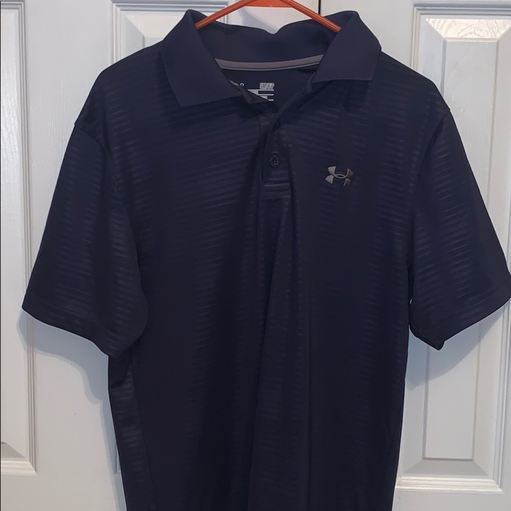 Small Navy Blue Under Armour Polo shirt